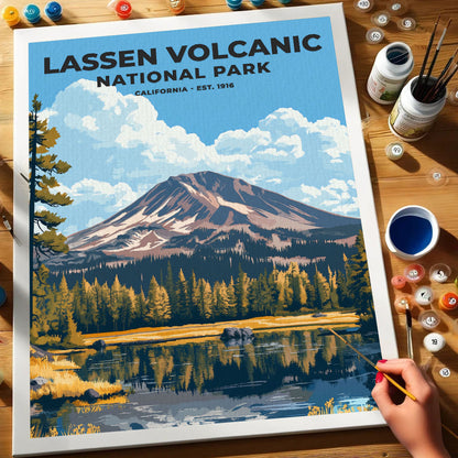 Lassen Volcanic National Park Heritage Edition | Paint by Numbers Kit