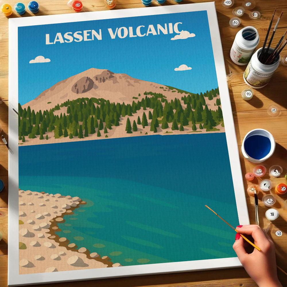 Lassen Volcanic National Park Beginner | Paint by Numbers Kit