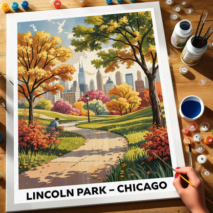 Lincoln Park, Chicago | US Landmark | Paint by Numbers Kit
