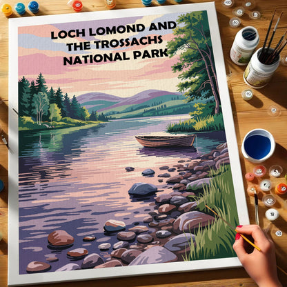 Loch Lomond and The Trossachs UK National Park | Paint by Numbers Kit