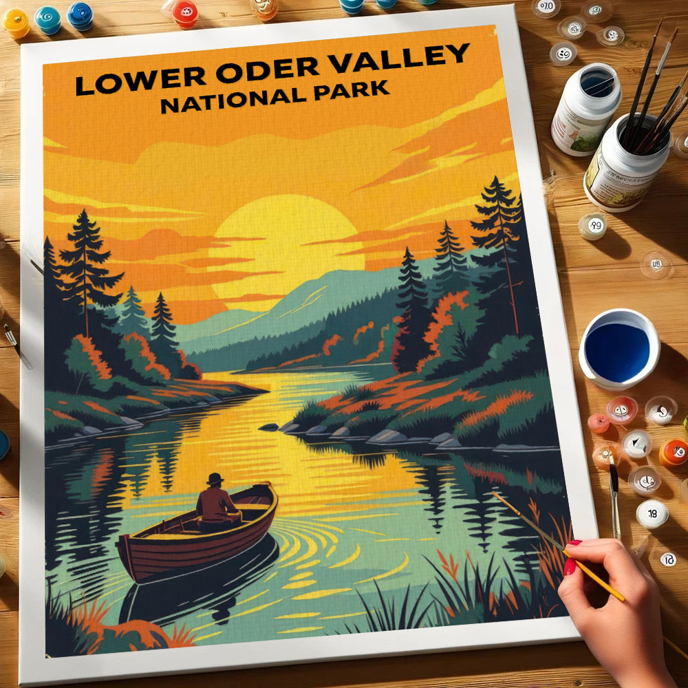 Lower Oder Valley - German National Park | Paint by Numbers Kit