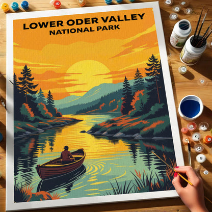 Lower Oder Valley - German National Park | Paint by Numbers Kit
