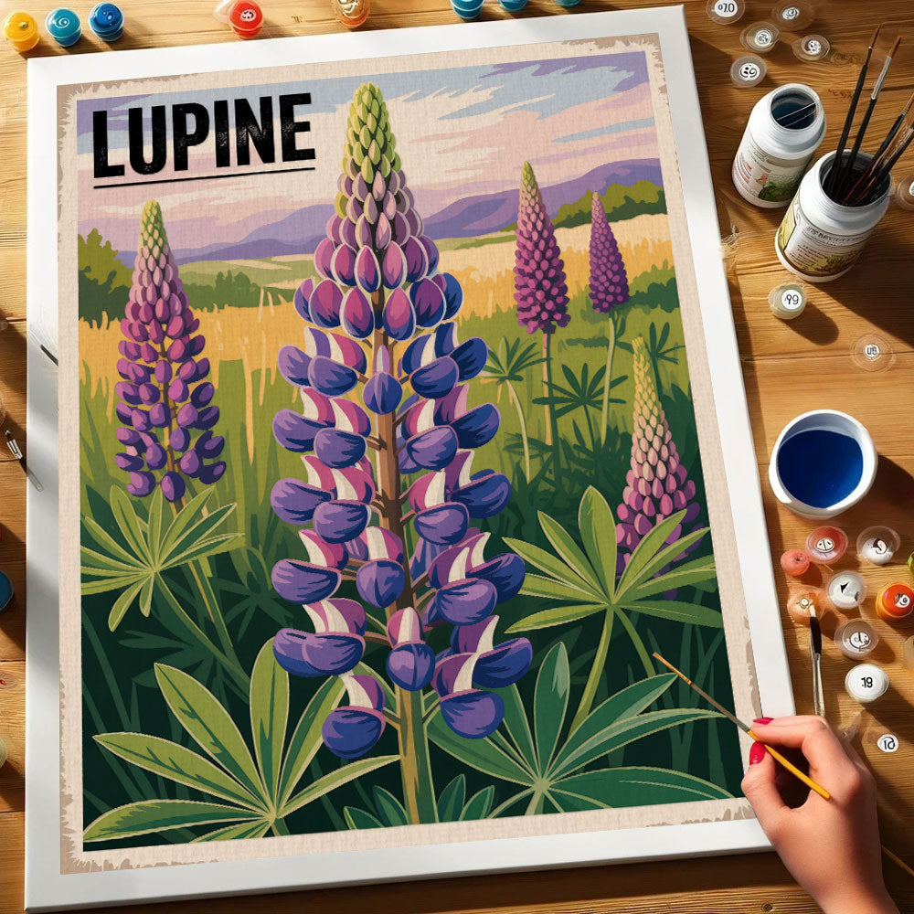 Lupine - US Wildflowers | Paint by Numbers Kit