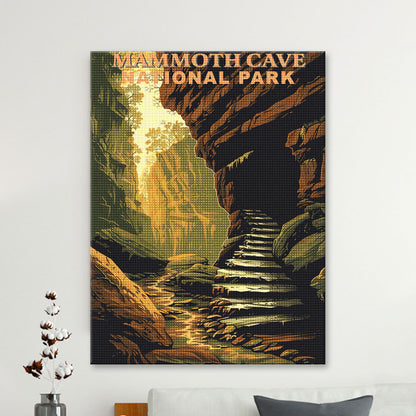 Mammoth Cave National Park Diamond Painting (Vintage Edition)