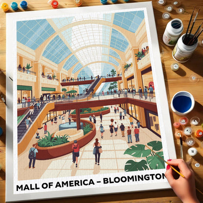 Mall of America, Bloomington | US Landmark | Paint by Numbers Kit