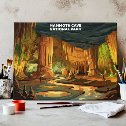 Mammoth Cave National Park - Landscape | Paint by Numbers Kit