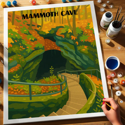 Mammoth Cave National Park Beginner | Paint by Numbers Kit