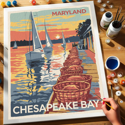Maryland - Chesapeake Bay | Paint by Numbers Kit