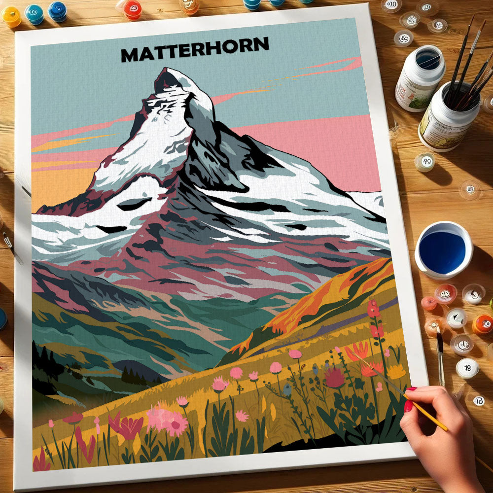 Matterhorn, Switzerland | Paint by Numbers Kit