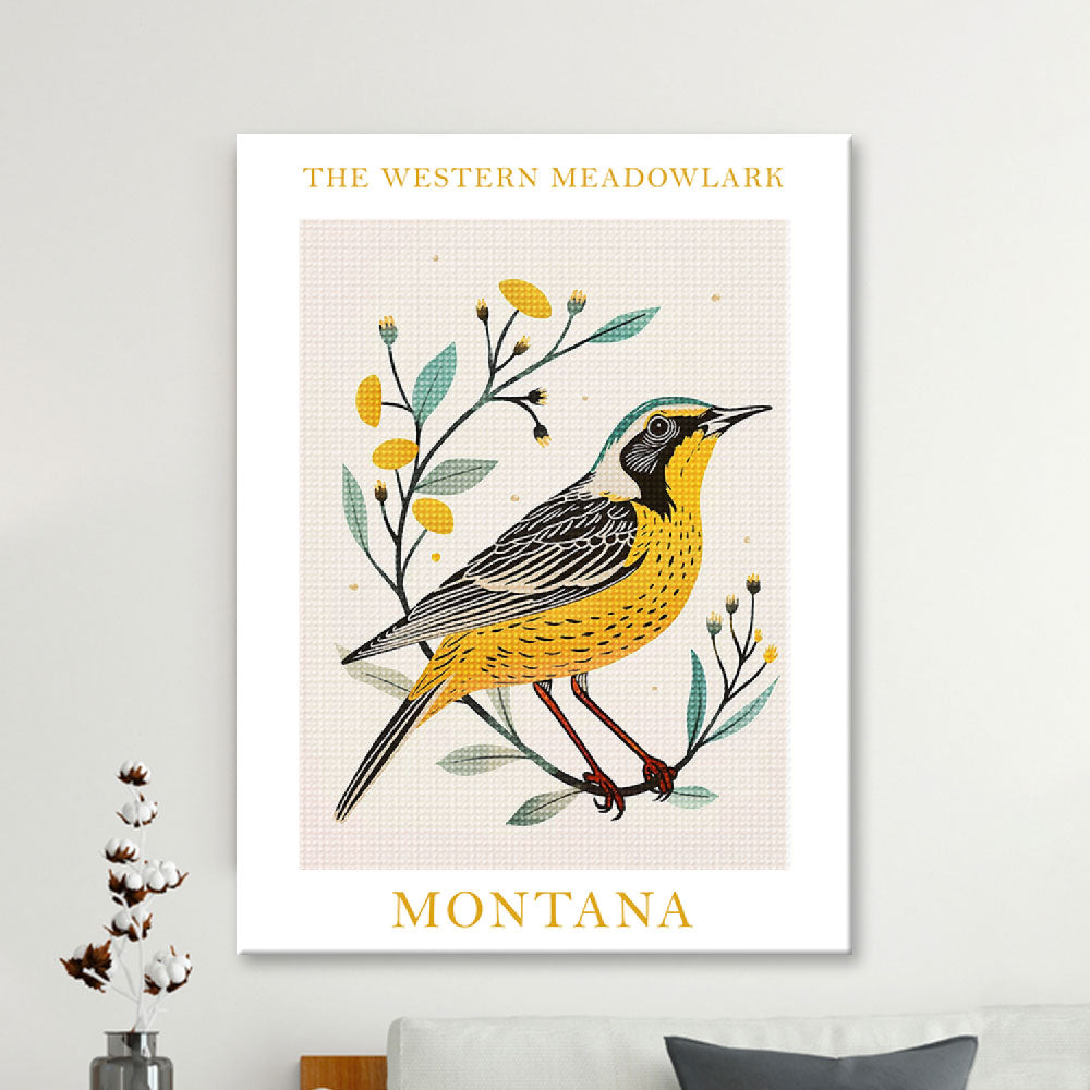 Montana State Bird Diamond Painting