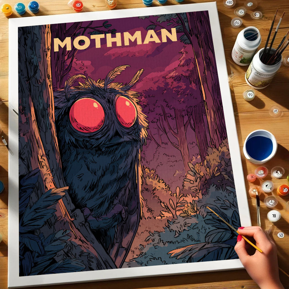 Mothman - American Legends | Paint by Numbers Kit