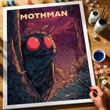 Mothman - American Legends | Paint by Numbers Kit