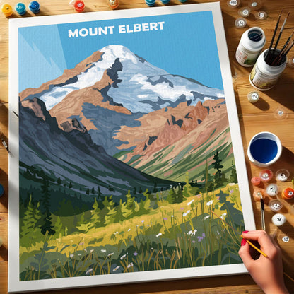 Mount Elbert, USA | Malen nach Zahlen Set