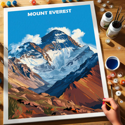 Mount Everest, Nepal/China | Paint by Numbers Kit