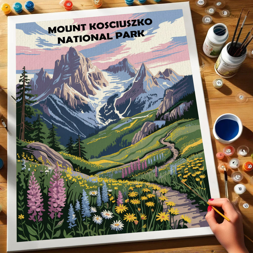 Mount Kosciuszko AU National Park | Paint by Numbers Kit
