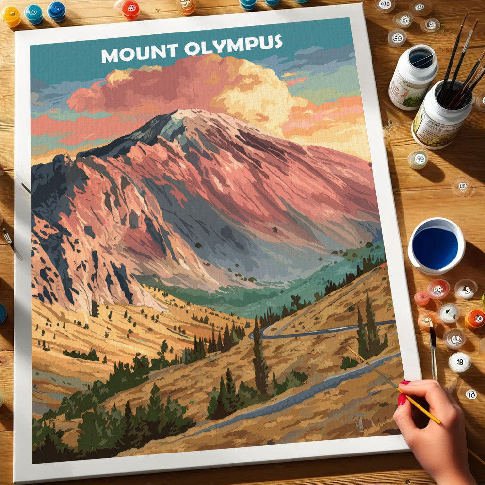 Olymp, USA | Malen nach Zahlen Set