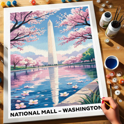 National Mall, Washington | US Landmark | Paint by Numbers Kit