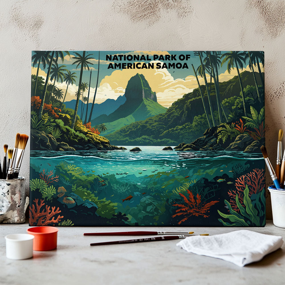 American Samoa National Park - Landscape | Paint by Numbers Kit