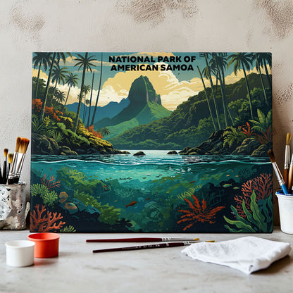 American Samoa National Park - Landscape | Paint by Numbers Kit