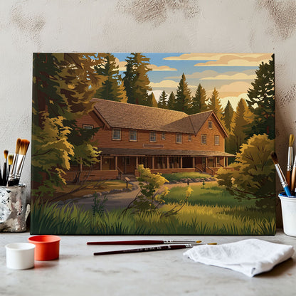 National park inn - Mount Rainier | Paint by Numbers Kit