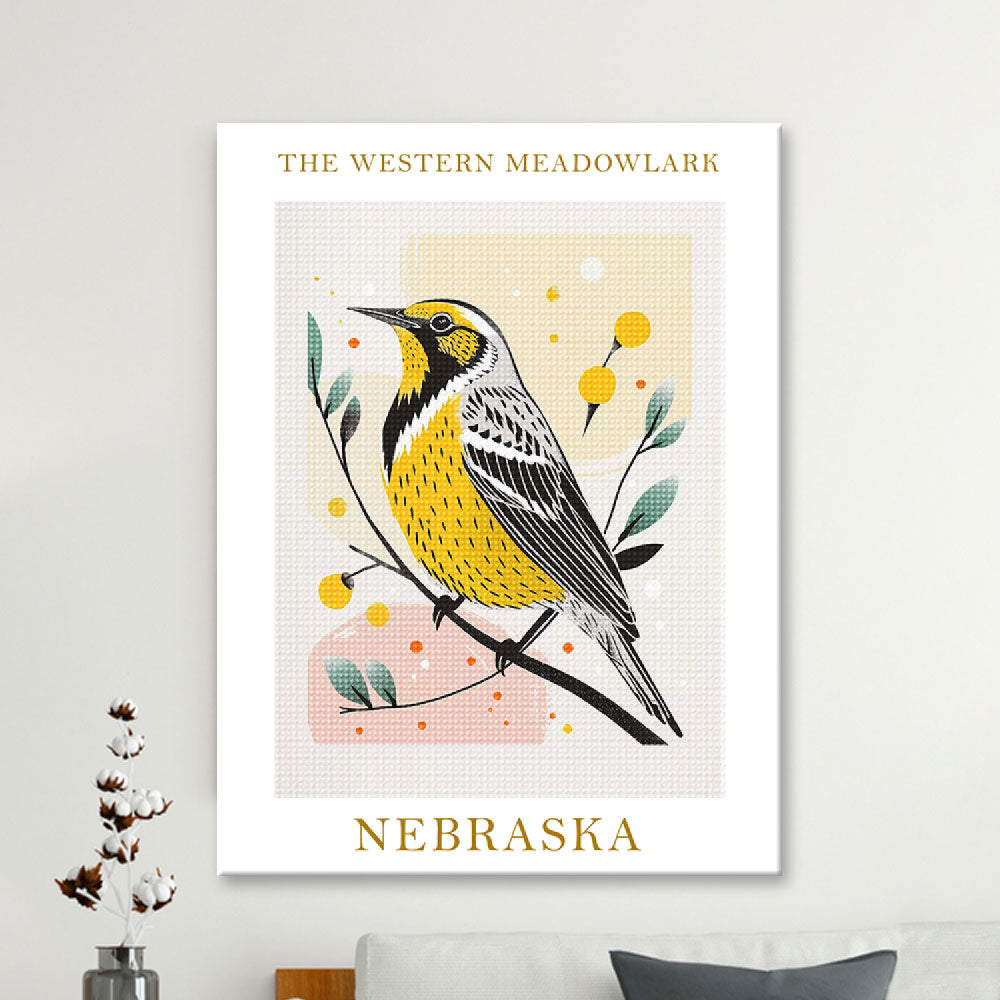 Nebraska State Bird Diamond Painting