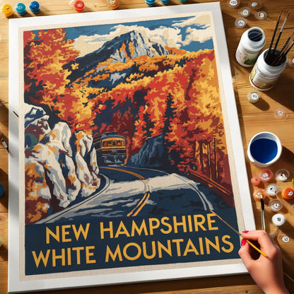 New Hampshire - White Mountains | Paint by Numbers Kit