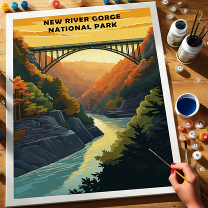 New River Gorge National Park | Paint by Numbers Kit