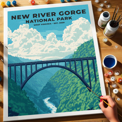 New River Gorge National Park Heritage Edition | Paint by Numbers Kit