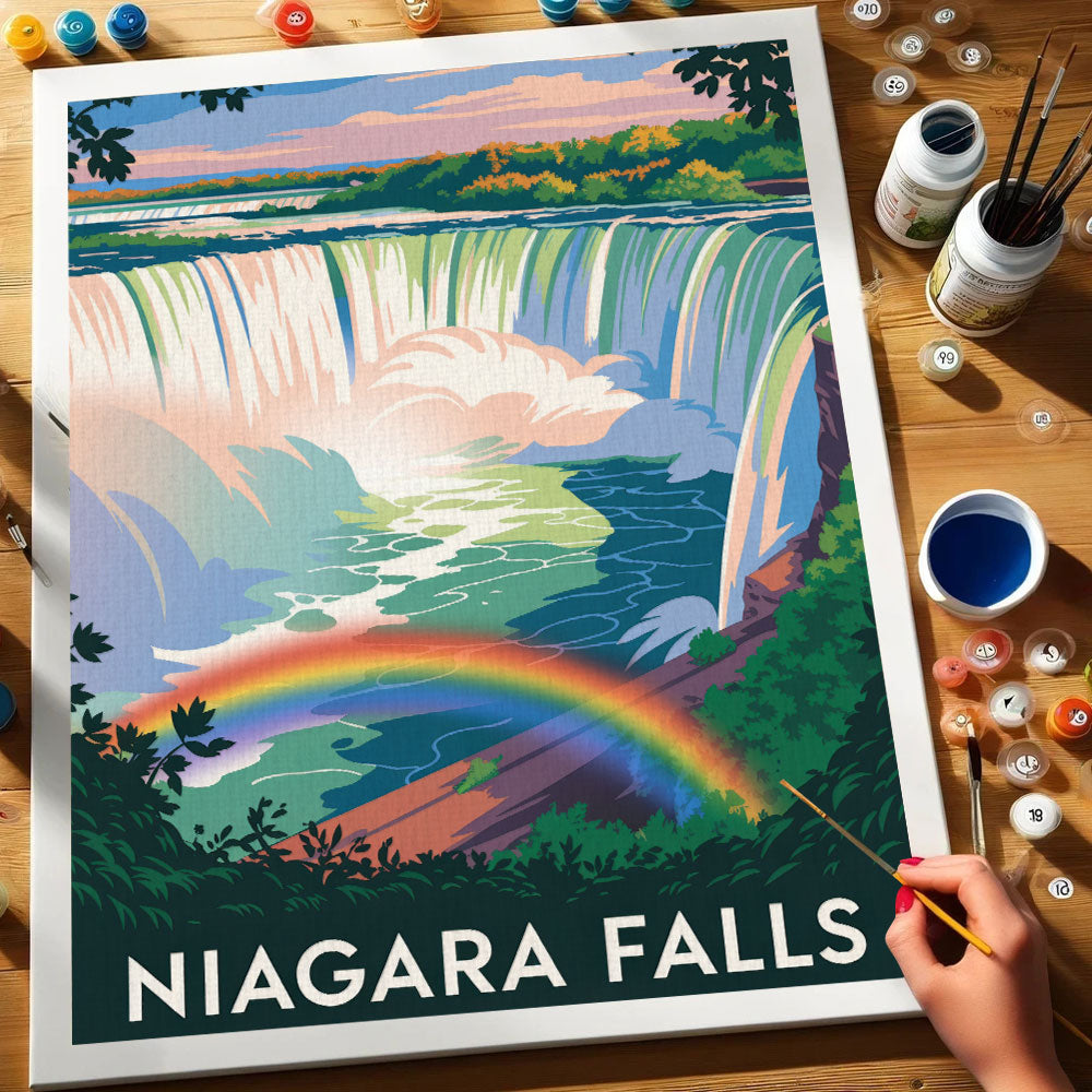 Niagara Falls - U.S. Waterfalls | Paint by Numbers Kit