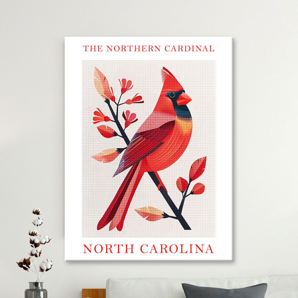 North Carolina State Bird Diamond Painting