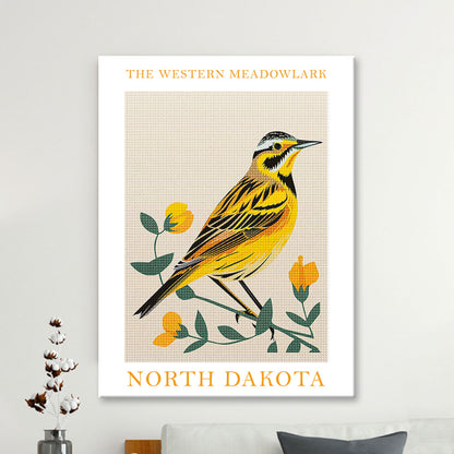 North Dakota State Bird Diamond Painting