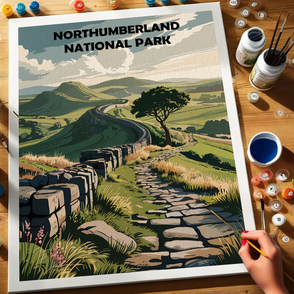 Northumberland UK National Park | Paint by Numbers Kit