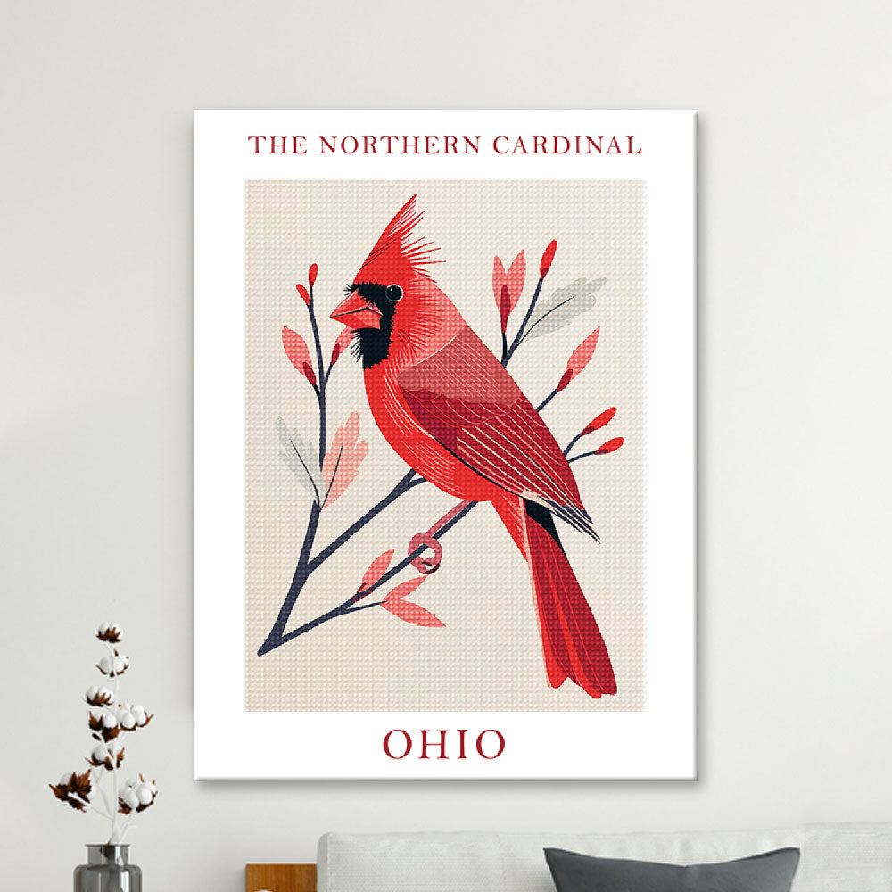 Ohio State Bird Diamond Painting