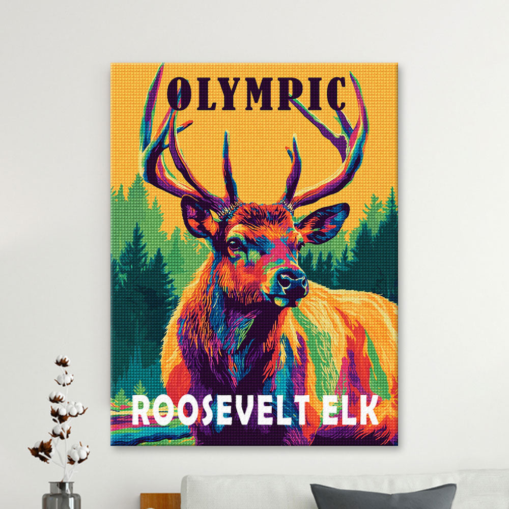 Olympic National - National Park Animal Diamond Painting