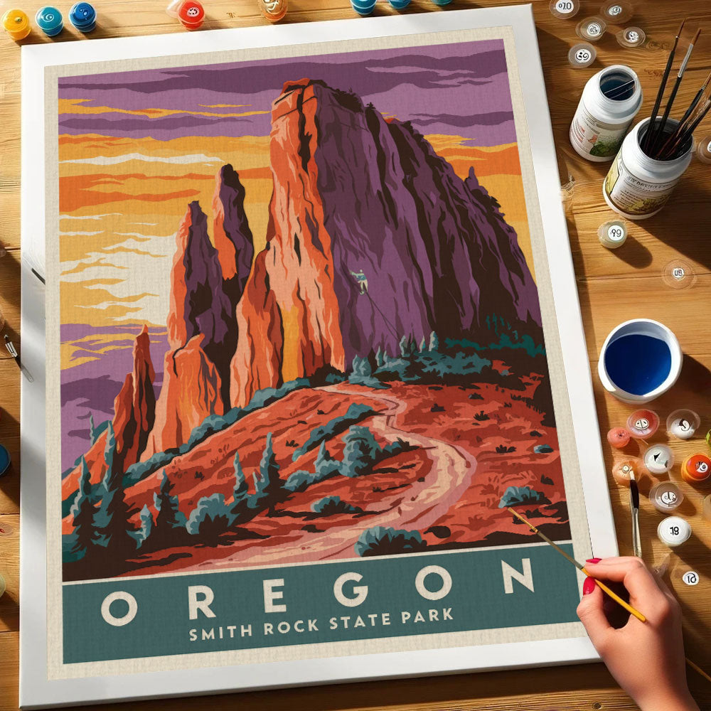 Oregon - Smith Rock State Park | Paint by Numbers Kit