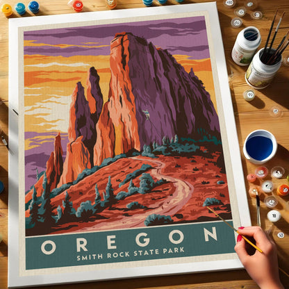 Oregon - Smith Rock State Park | Paint by Numbers Kit