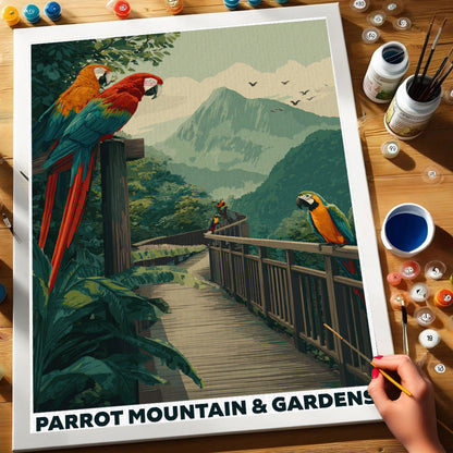Parrot Mountain & Gardens | Paint by Numbers Kit