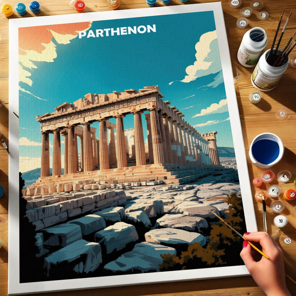 Parthenon, Greece - World Heritage | Paint by Numbers Kit