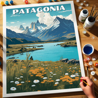 Patagonia Travel Poster | Paint by Numbers Kit