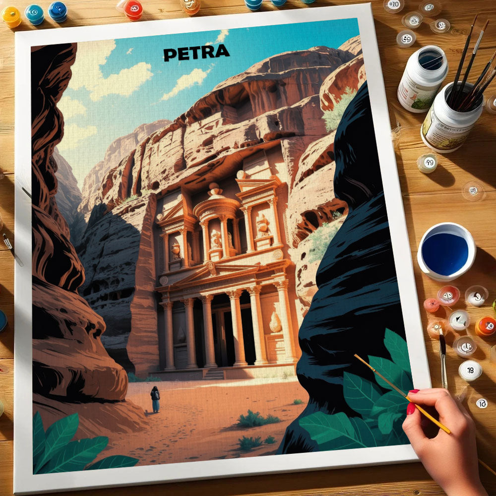 Petra, Jordan - World Heritage | Paint by Numbers Kit