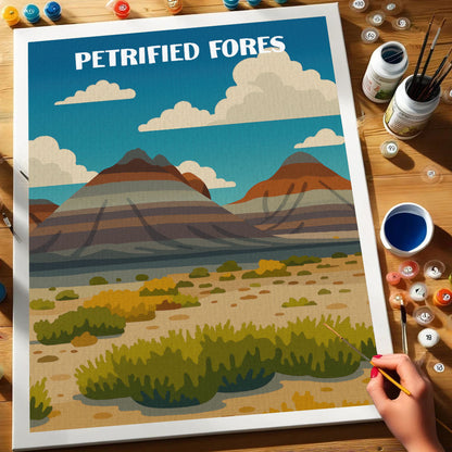 Petrified Fores National Park Beginner | Paint by Numbers Kit