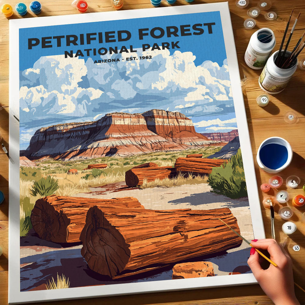 Petrified Forest National Park Heritage Edition | Paint by Numbers Kit