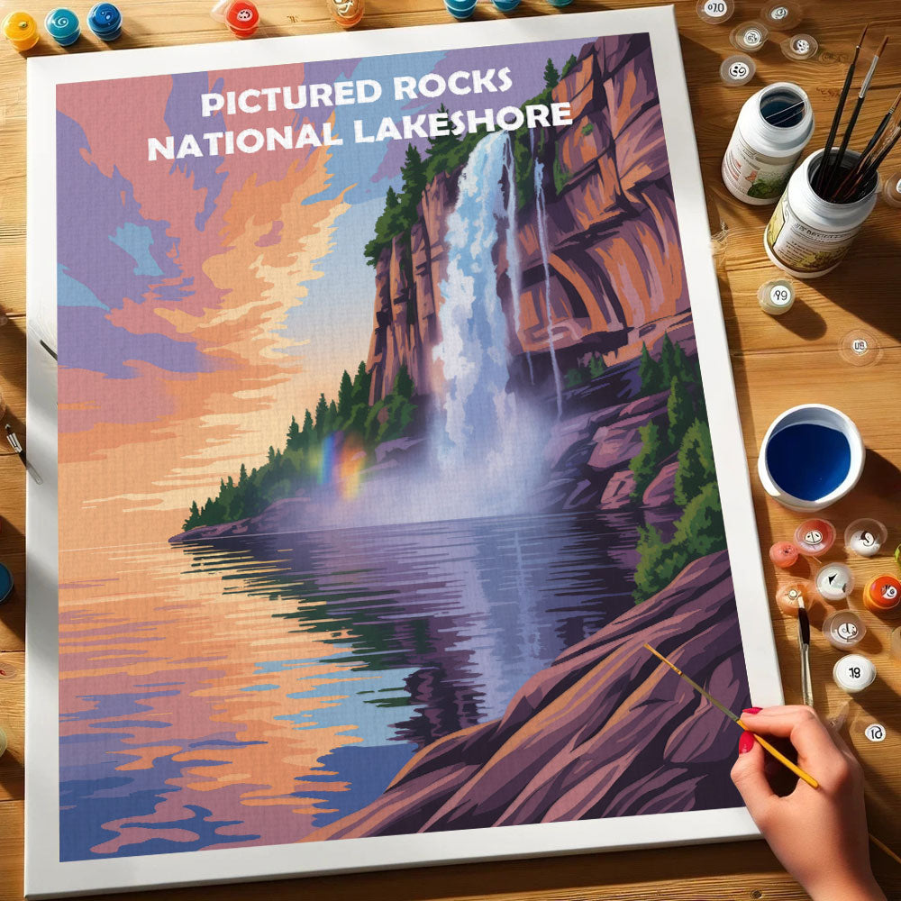 Pictured Rocks National Lakeshore | Paint by Numbers Kit
