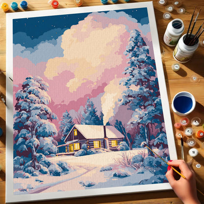 Pink Sky | Paint by Numbers Kit