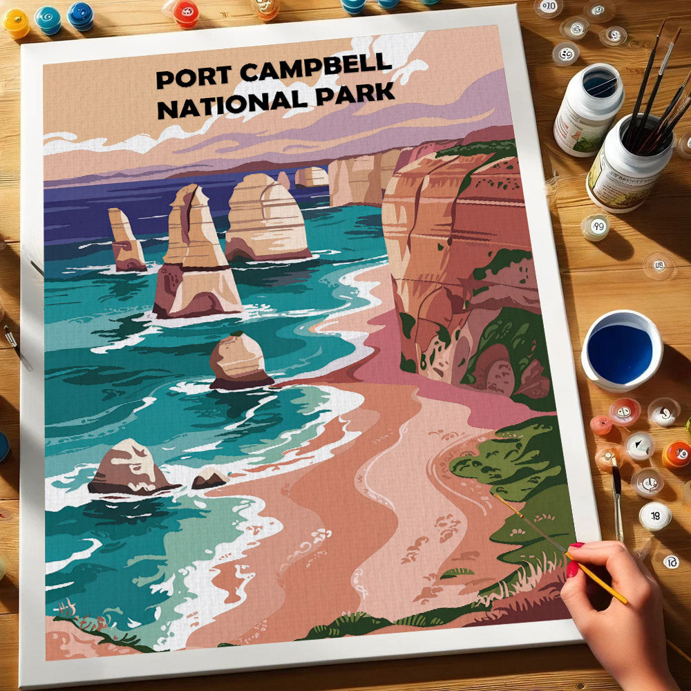 Port Campbell AU National Park | Paint by Numbers Kit