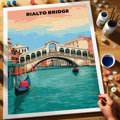 Rialto Bridge, Italy | Paint by Numbers Kit
