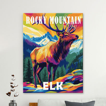 Rocky Mountain National Park Animal Diamond Painting