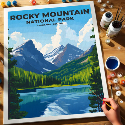 Rocky Mountain Park Heritage Edition | Paint by Numbers Kit