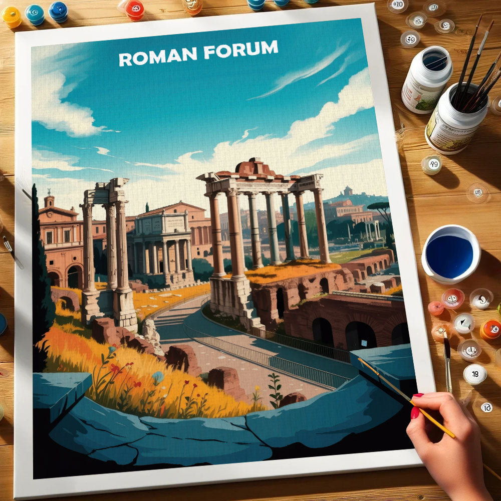 Roman Forum, Italy - World Heritage | Paint by Numbers Kit