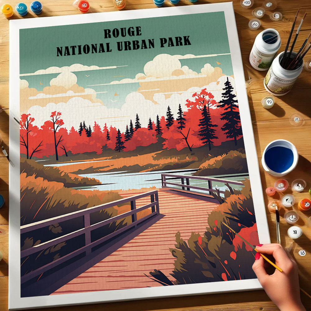 Rouge national urban park | Paint by Numbers Kit